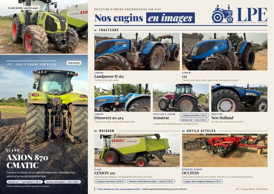 Aperçu de la fiche parc LPE « Nos engins en images »